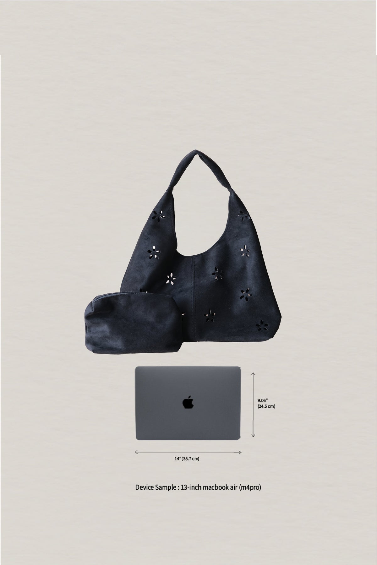 Chic Minimalist Shoulder Tote - Classic Black