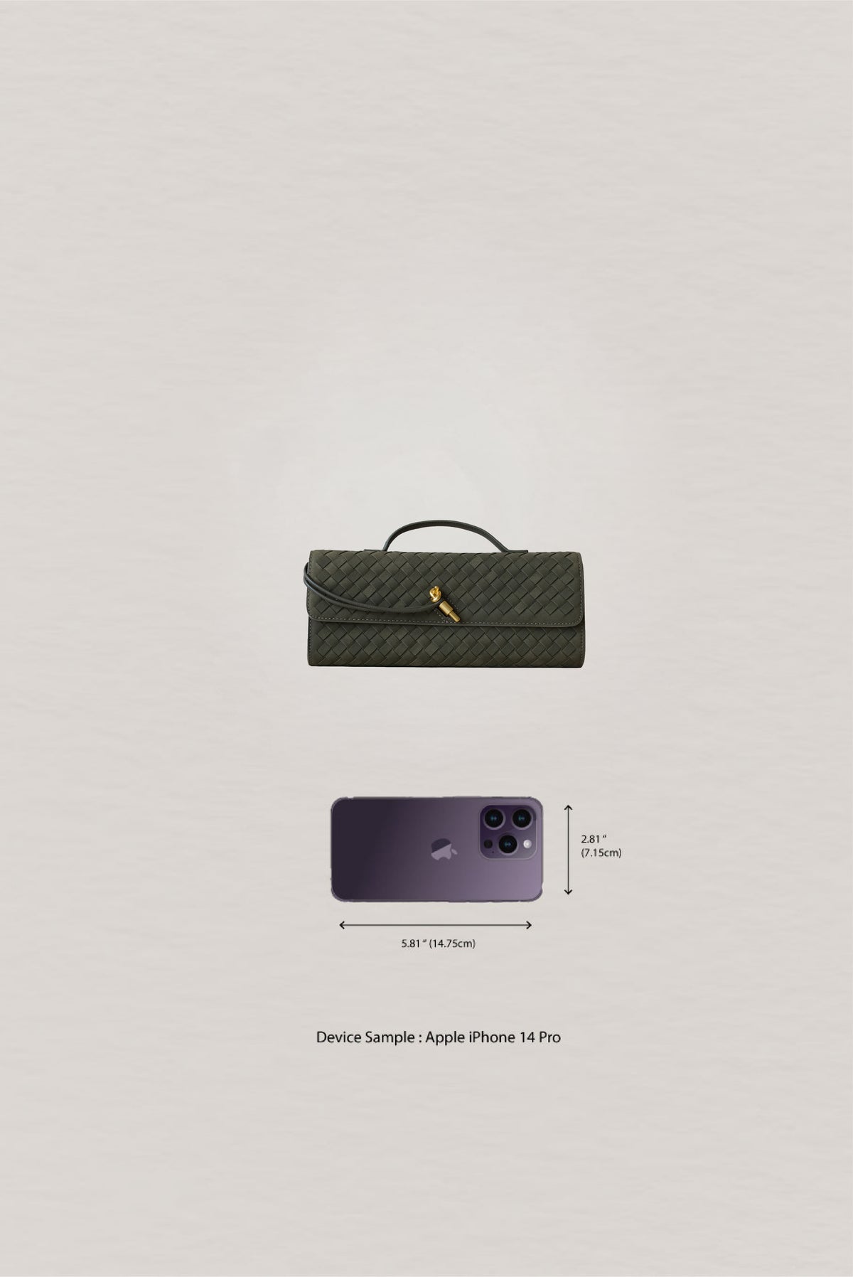 Artisan Crafted Flap Bag - Olive Green
