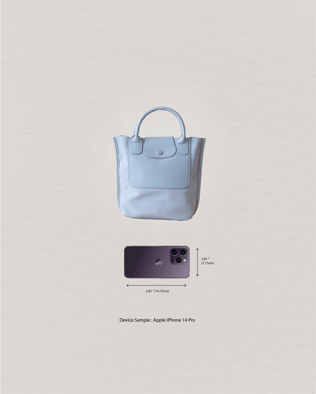 The Chérie Bucket Bag - Agate Gray