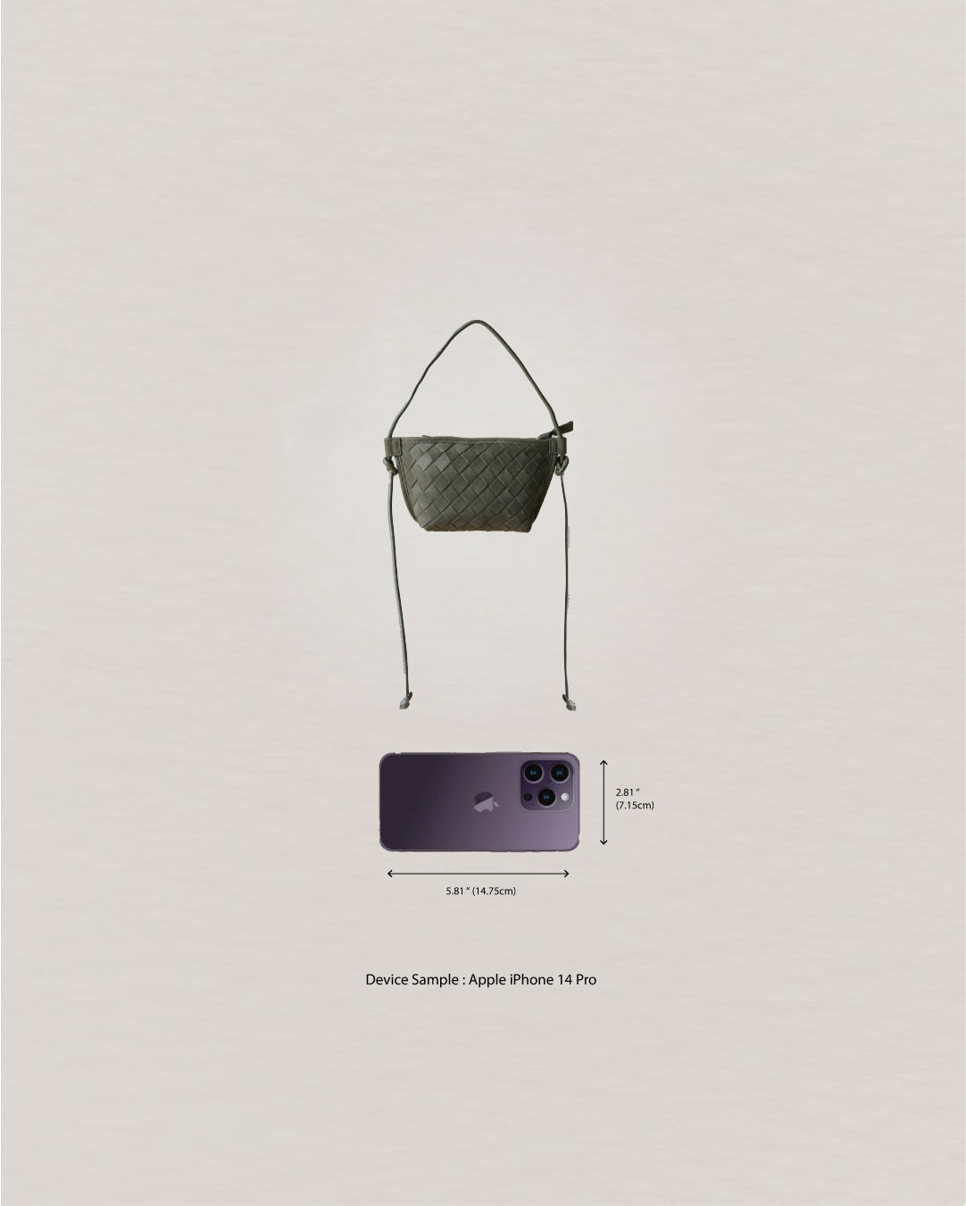 Mini Artisan Satchel - Olive Green