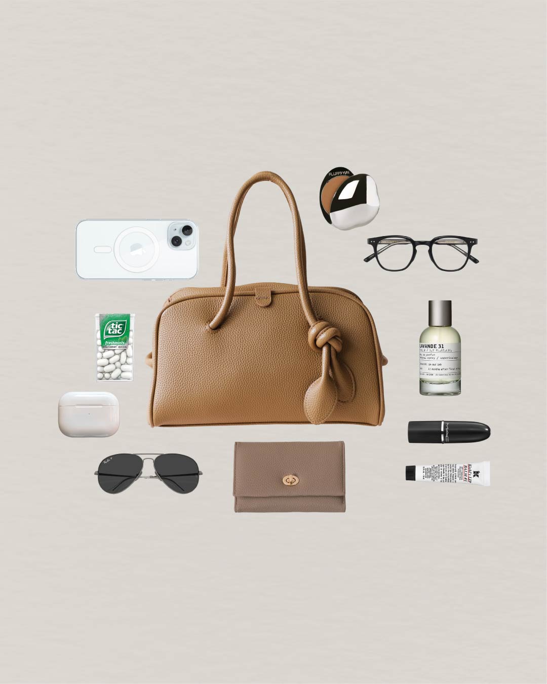 The Léonie Boston Bag - Khaki