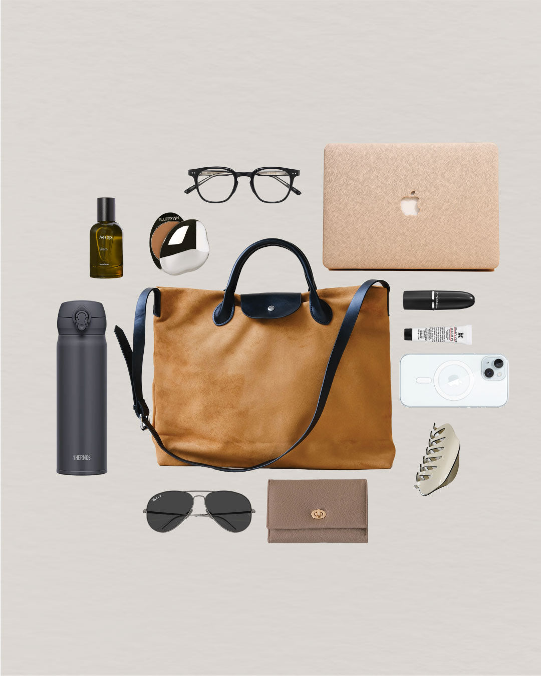 The Large Parisian Bag In Mustard Brown