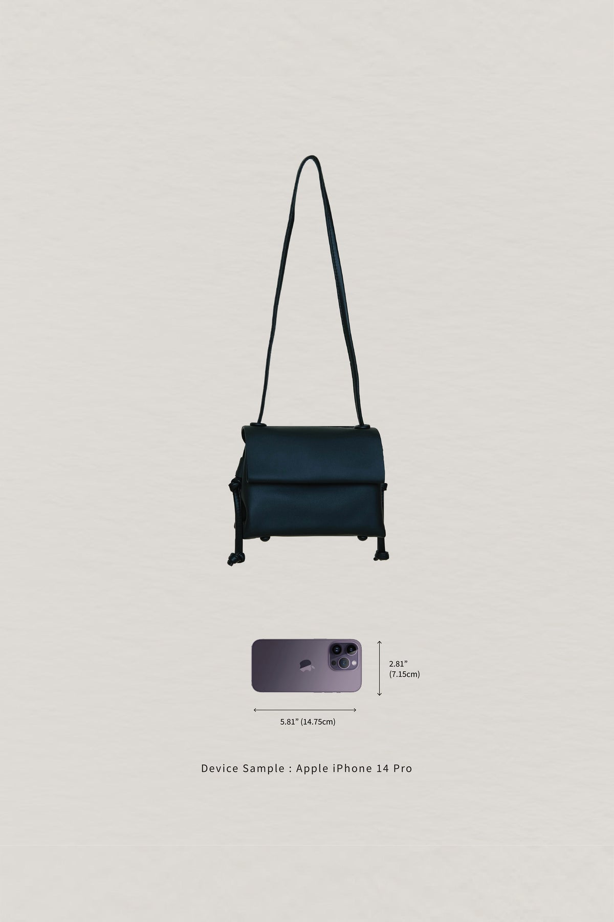 French One-shoulder Cross-body Vintage Small Square Bag in Classic Black