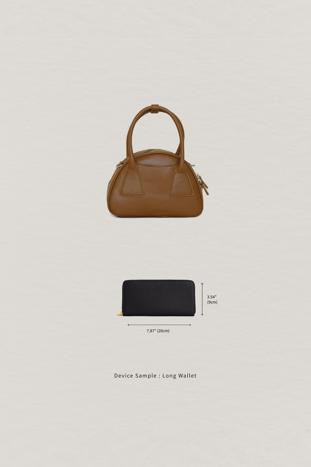 Japanese Triangular Rice Ball Shoulder Crossbody Bag in Light Brown