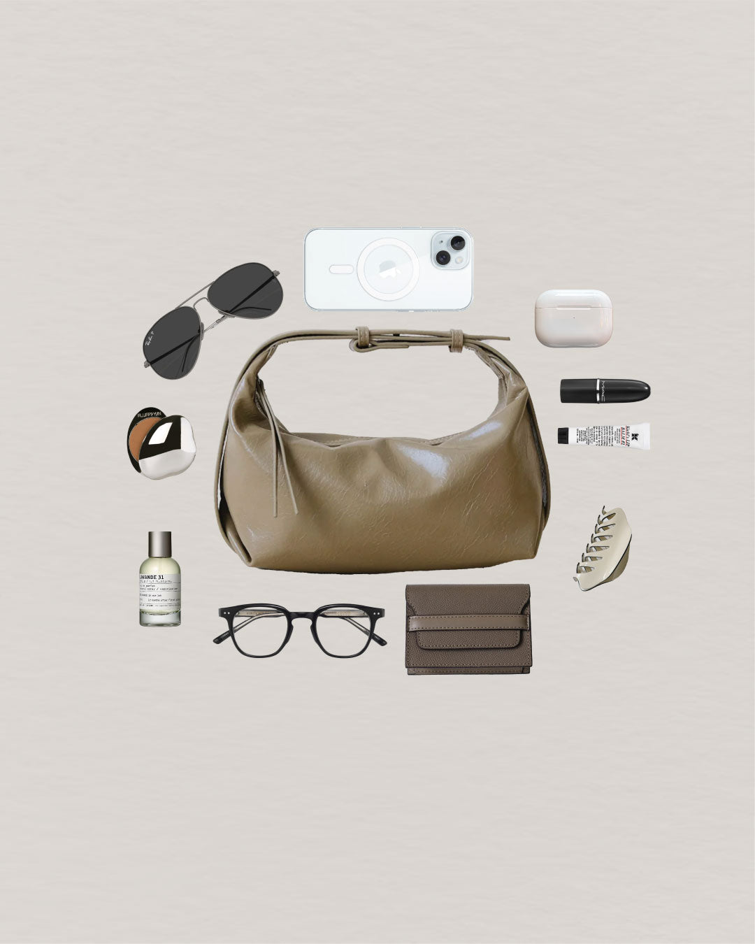 French Retro Lunch Box Bag In Apricot