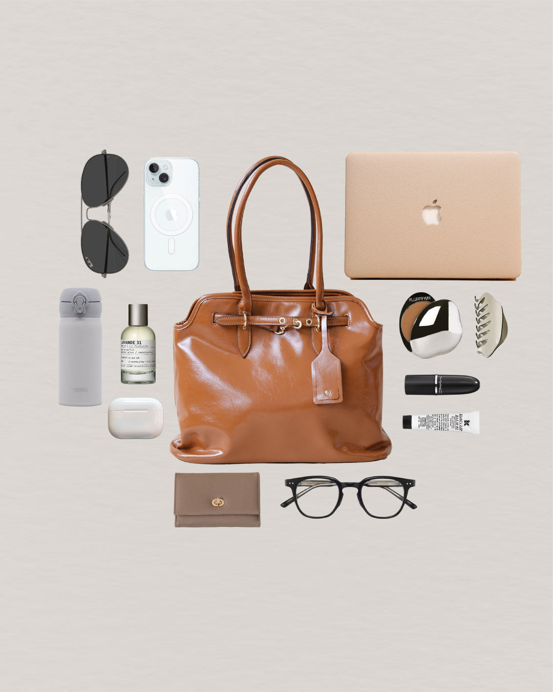 Timeless Grace Tote - Brown