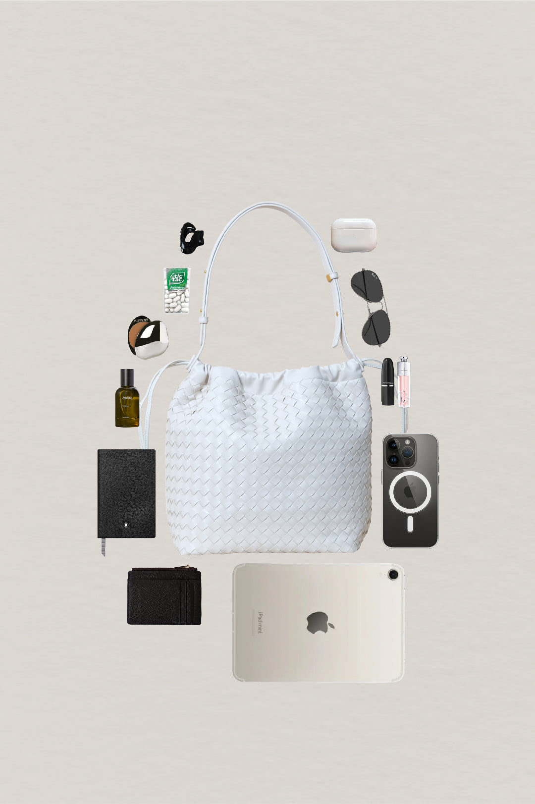Artisan Classic Slouch Bag - Cream White