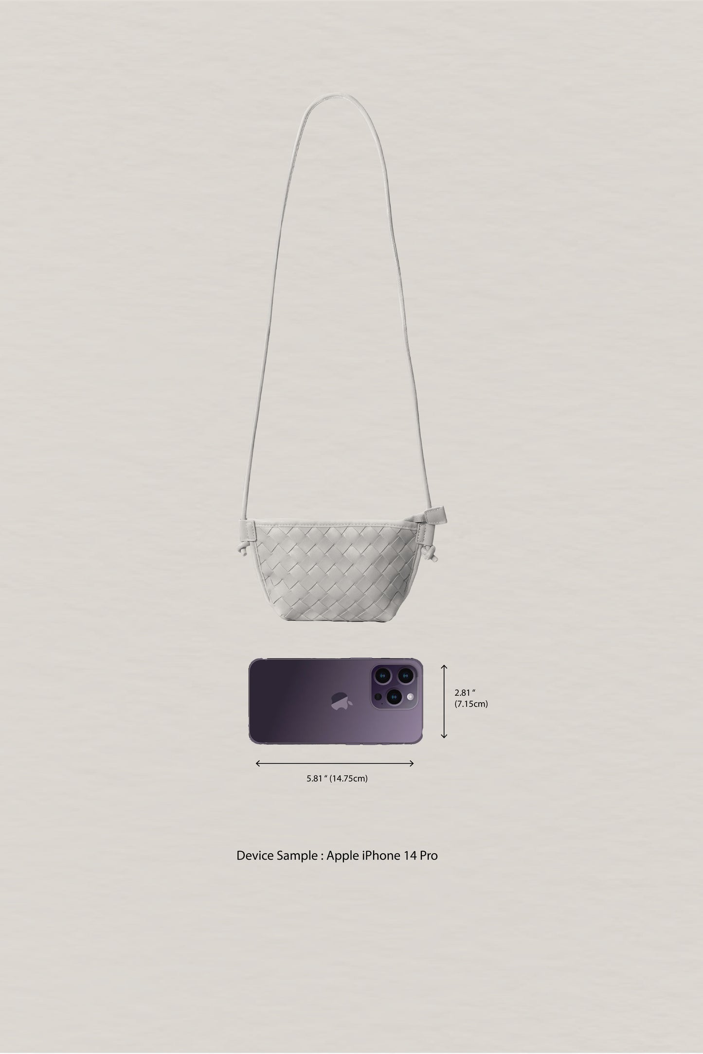 Mini Artisan Satchel - White Sand