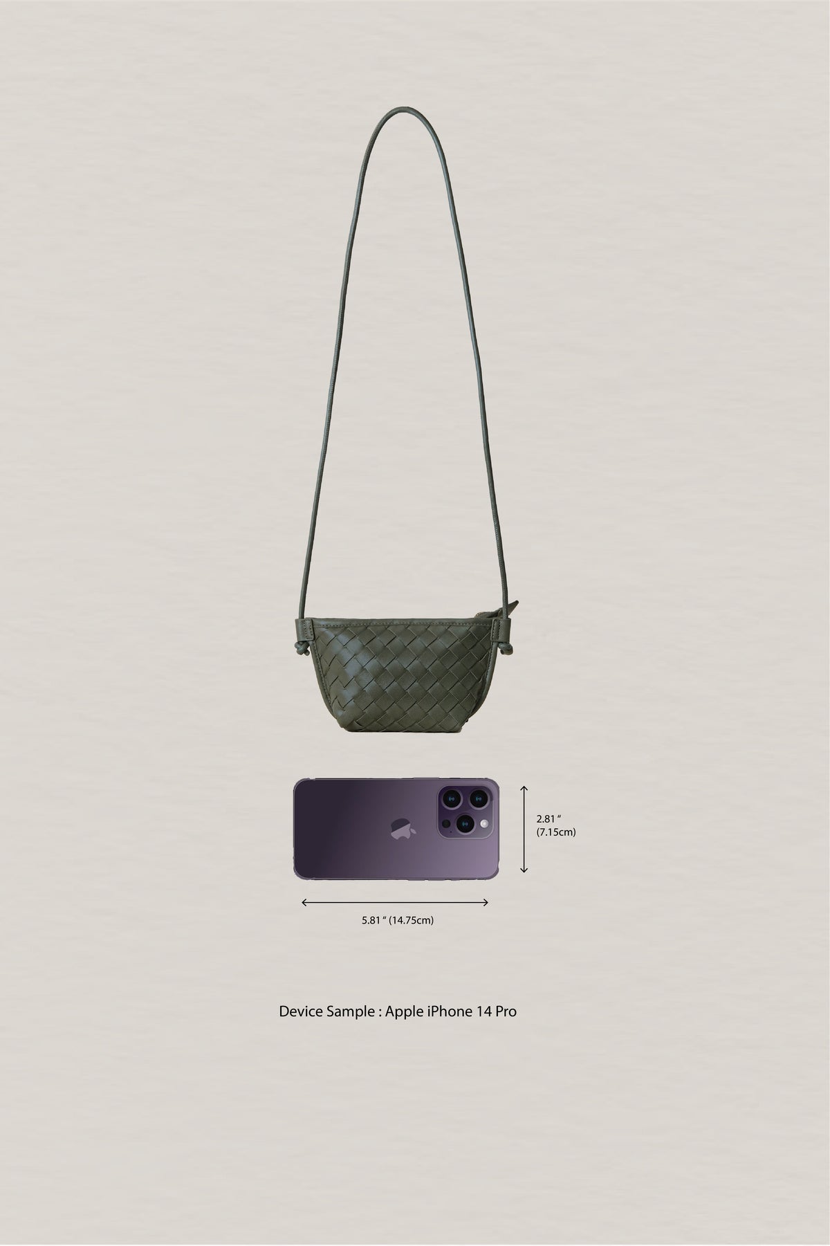 Mini Artisan Satchel - Shinny Olive Green