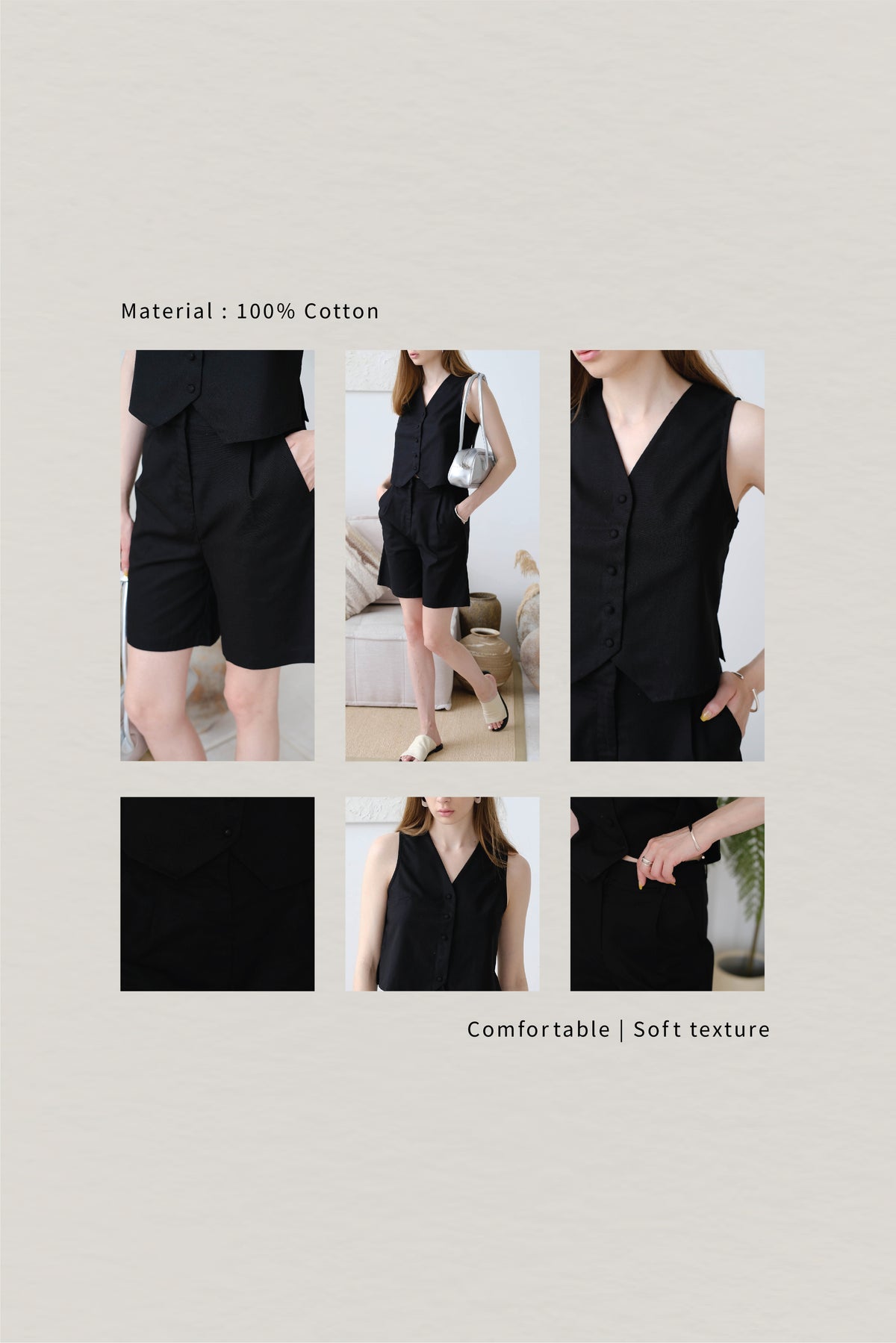 French Short Pants In Classic Black