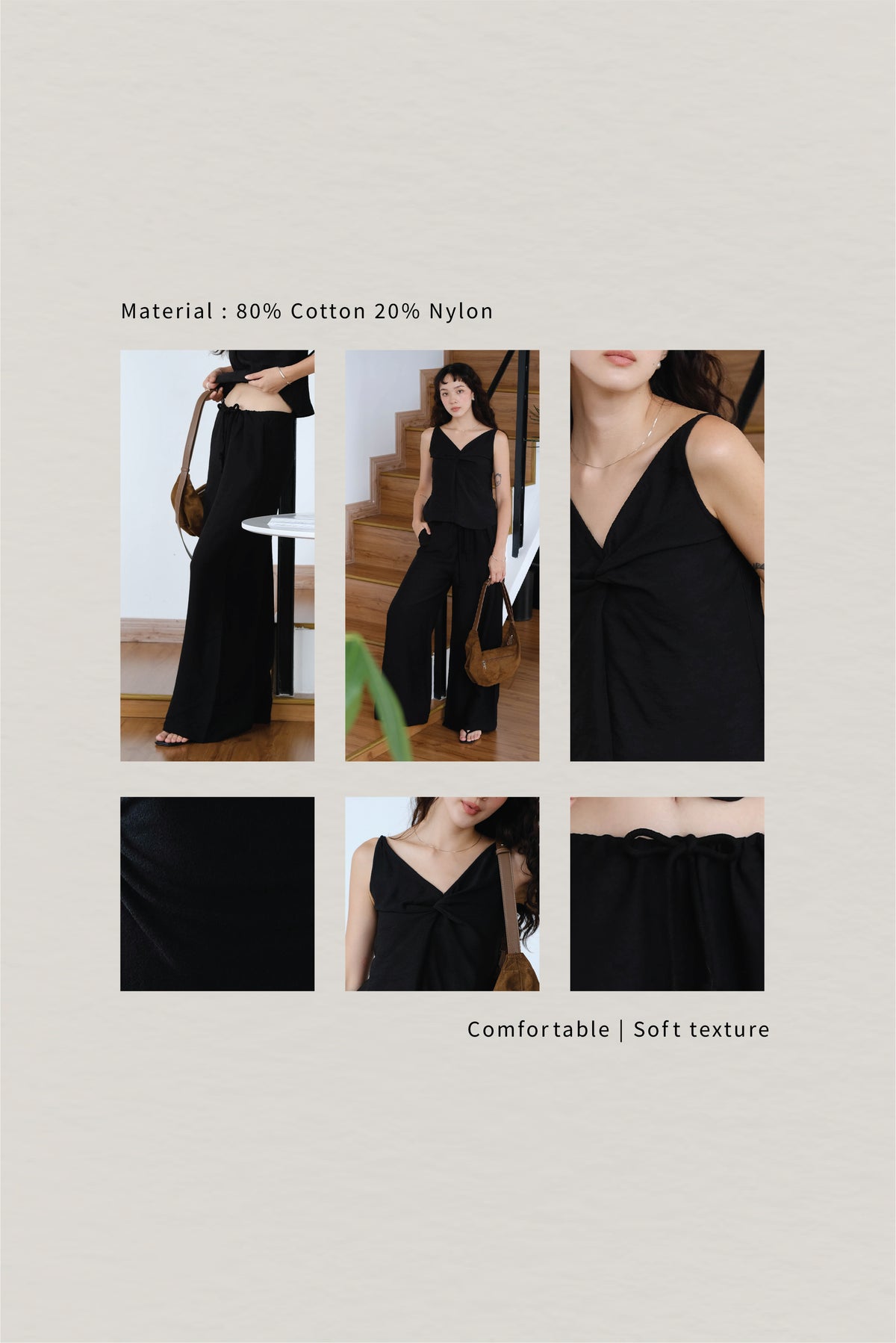 Twist Camisole In Classic Black