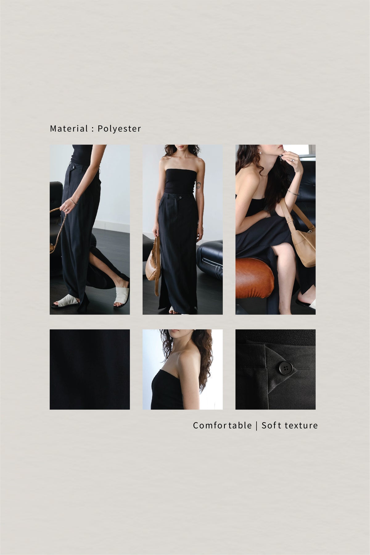 High-waisted Skirt In Classic Black