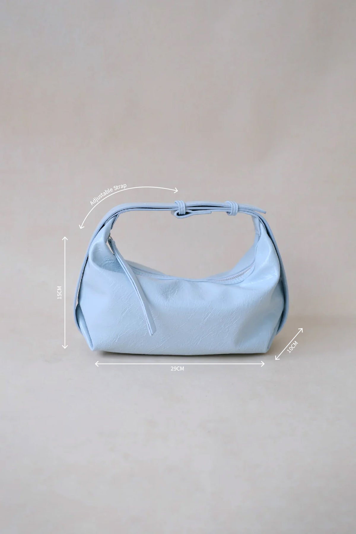 French Retro Lunch Box Bag In Baby Blue