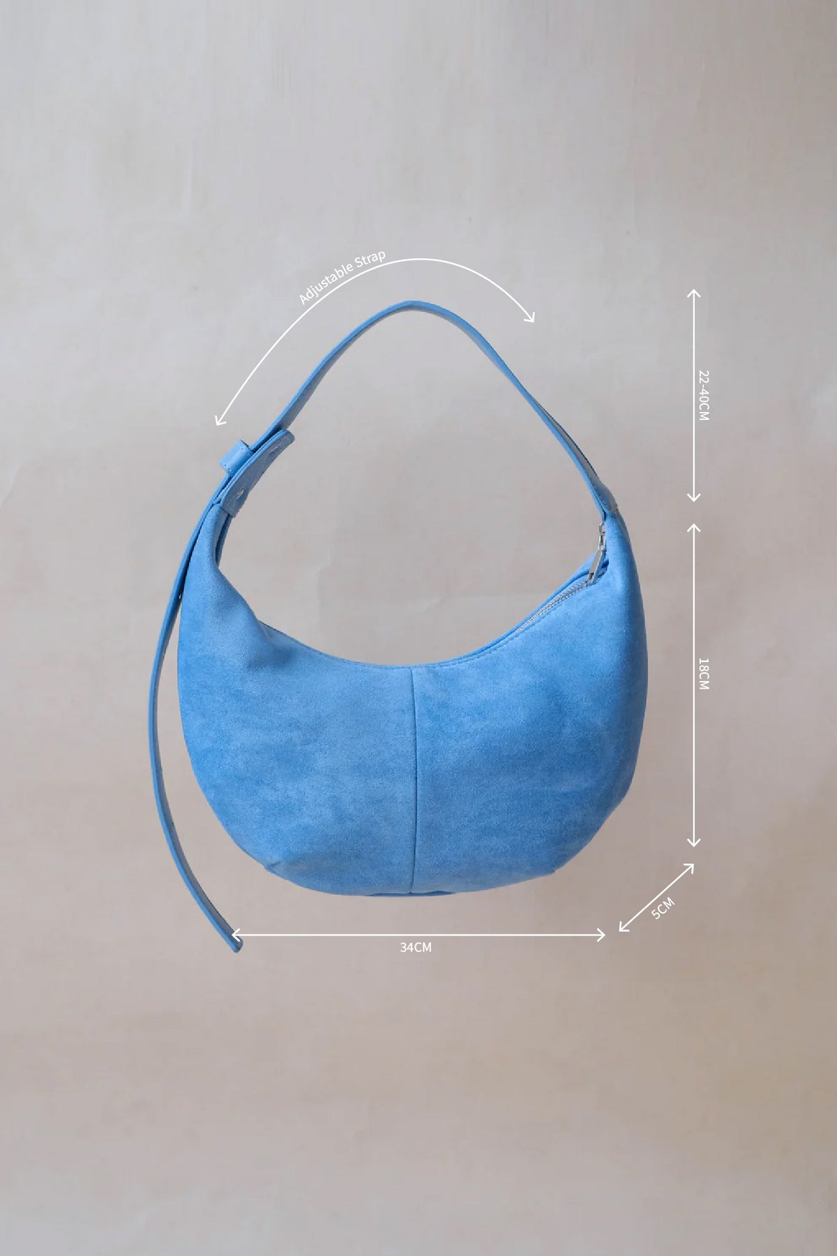 Portable Dumpling Crescent Bun In Baby Blue