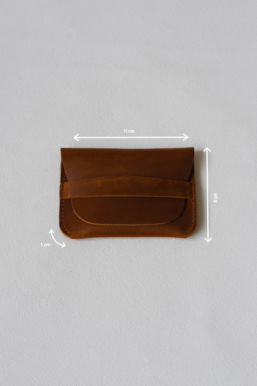 Handmade Genuine Leather Wallet In Brown