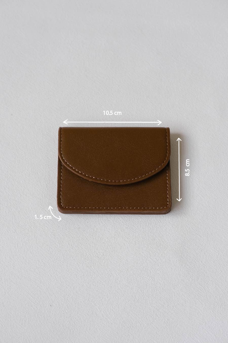 Coin Card Holder In Brown