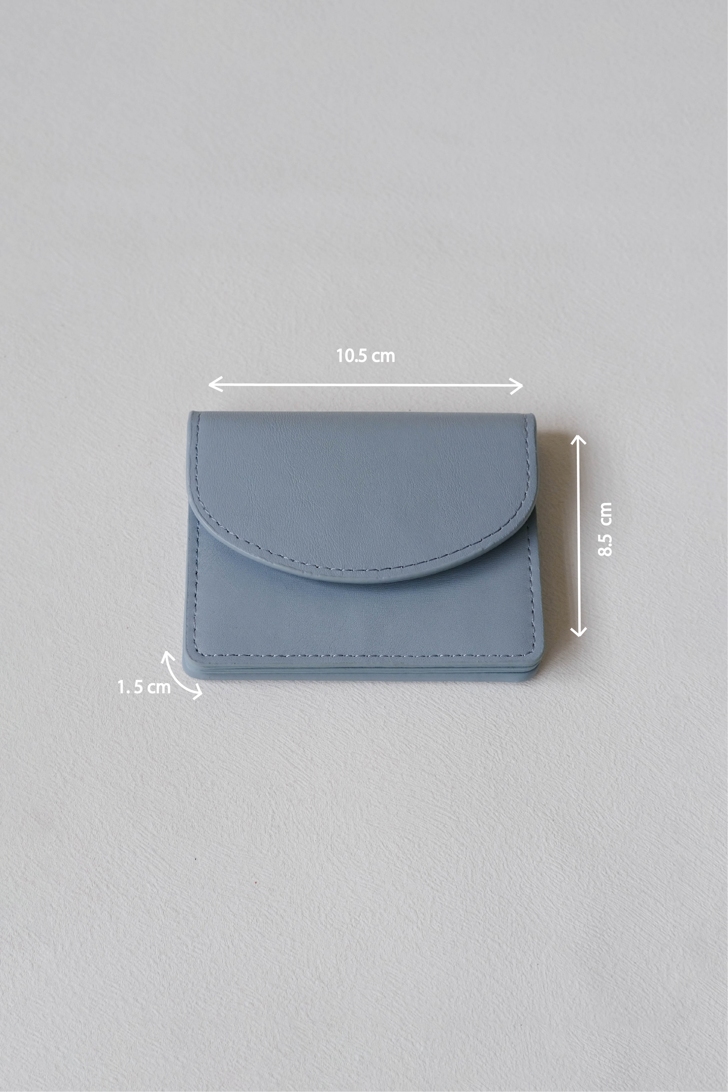 Coin Card Holder In Baby Blue