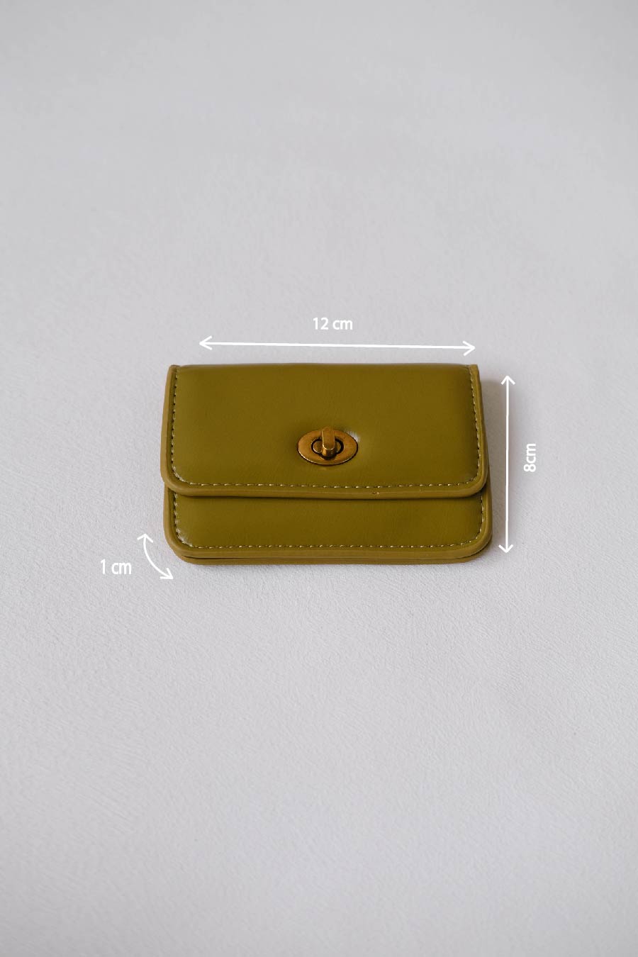 Mini Treasure Card Holder In Green