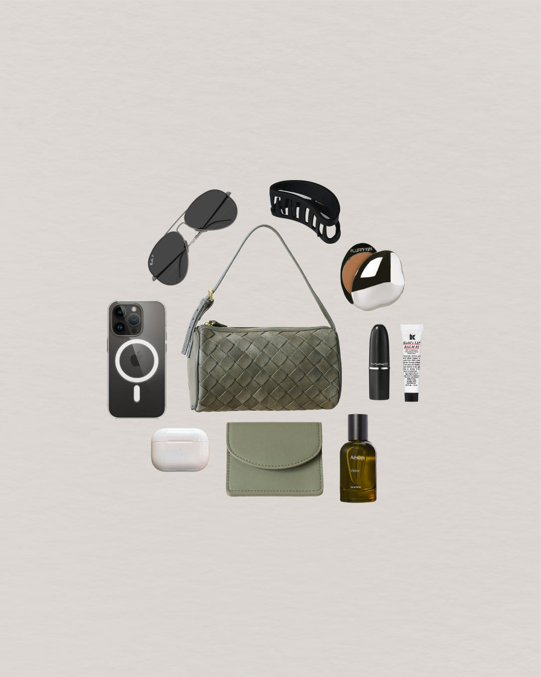 Mini Artisan Bag - Olive Green