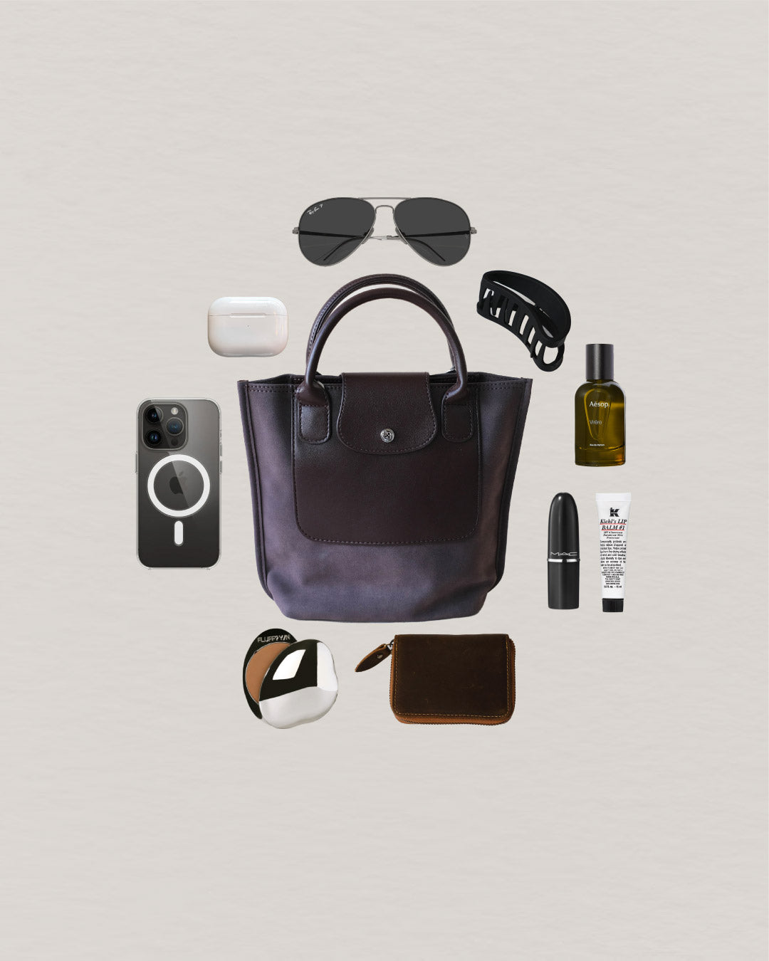 The Chérie Bucket Bag - Dark Chocolate