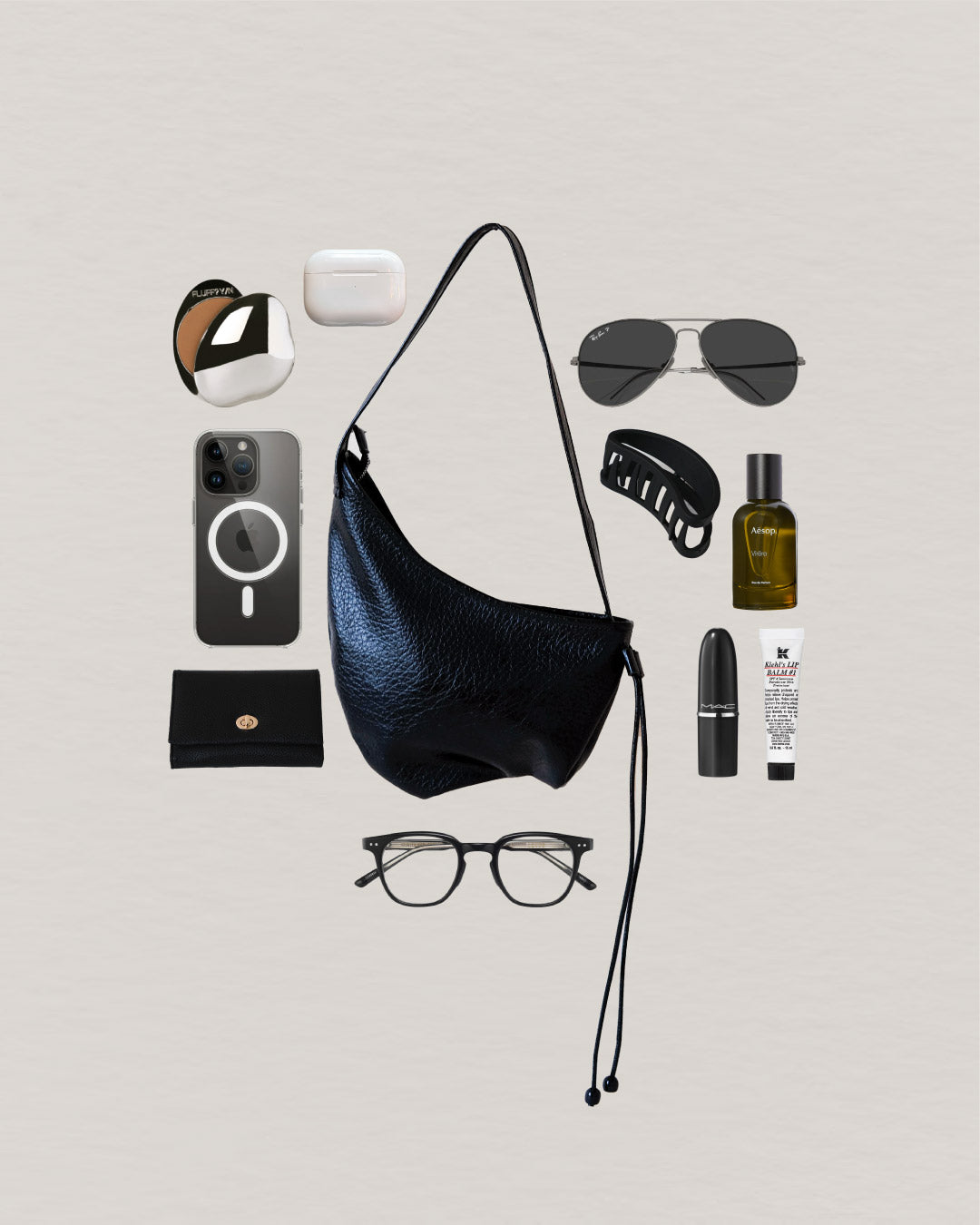 The Mireille Hobo - Classic Black