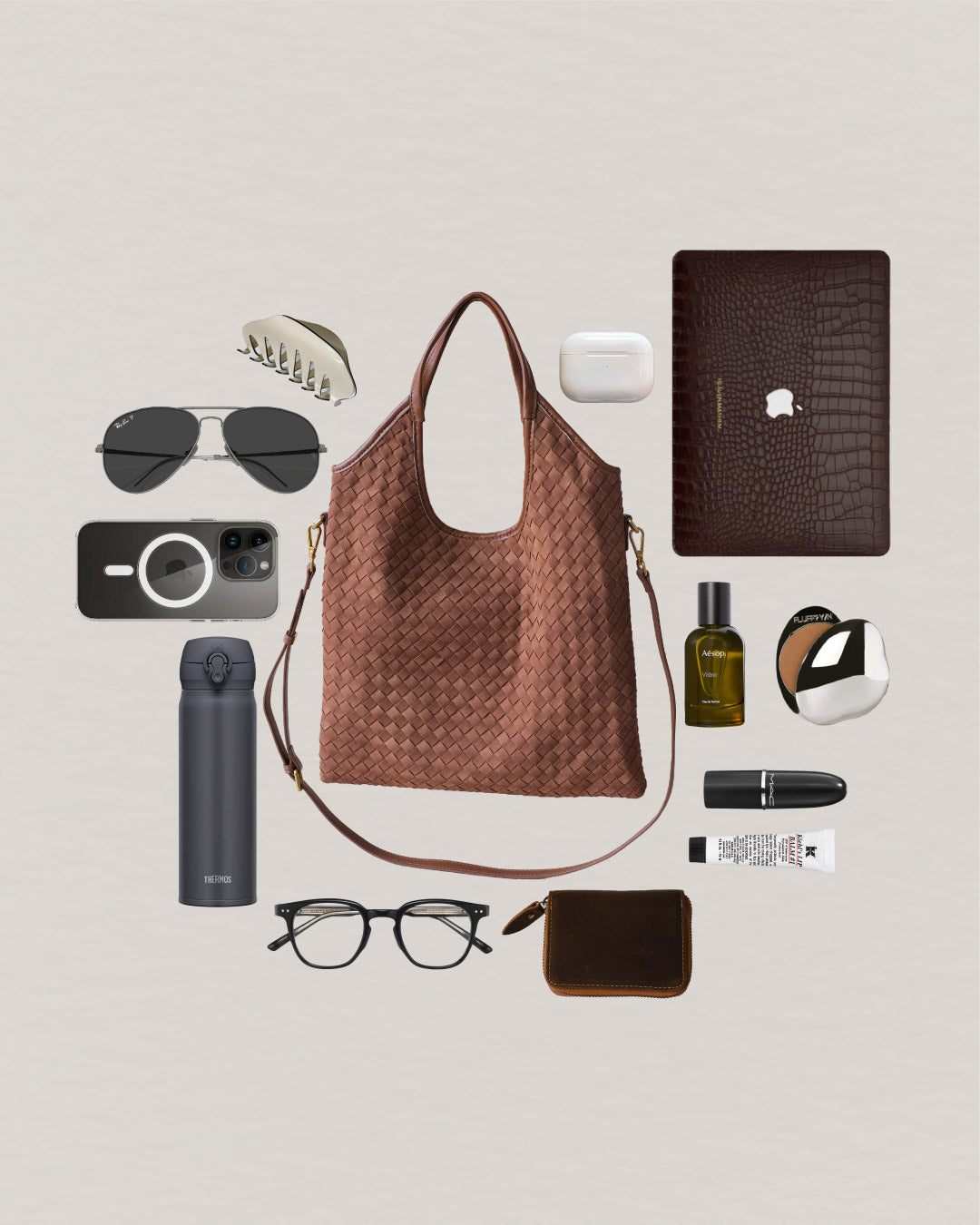 The Artisan Duo Tote - Chestnut