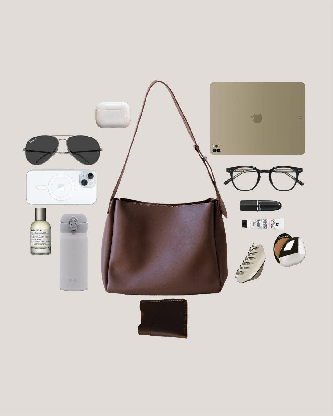 The Elara Tote - Chestnut