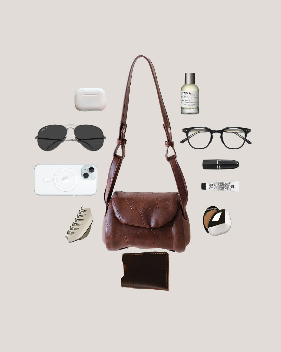 The Bijou Barrel bag - Chestnut