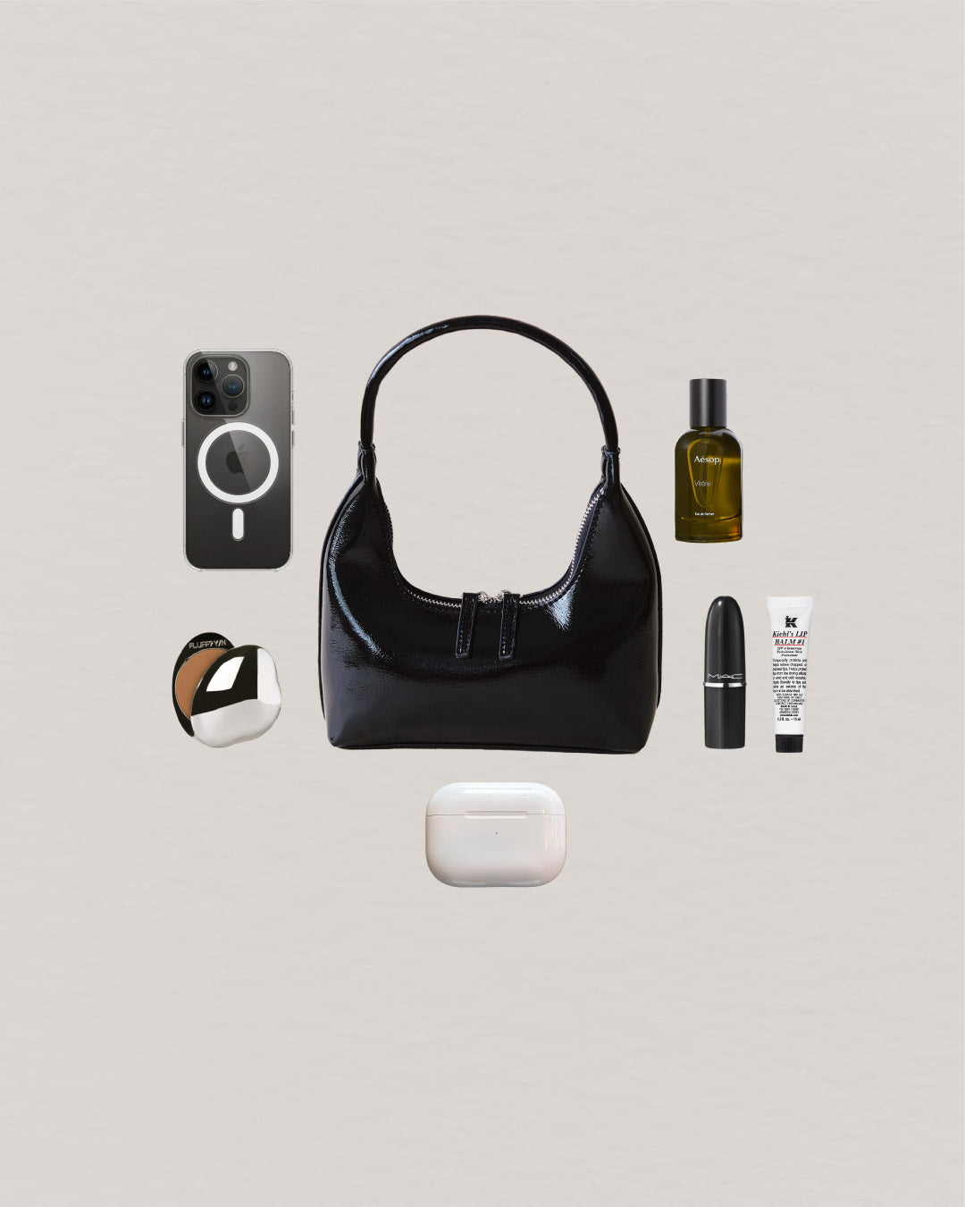 The Amélie Glaze Bag - Classic Black