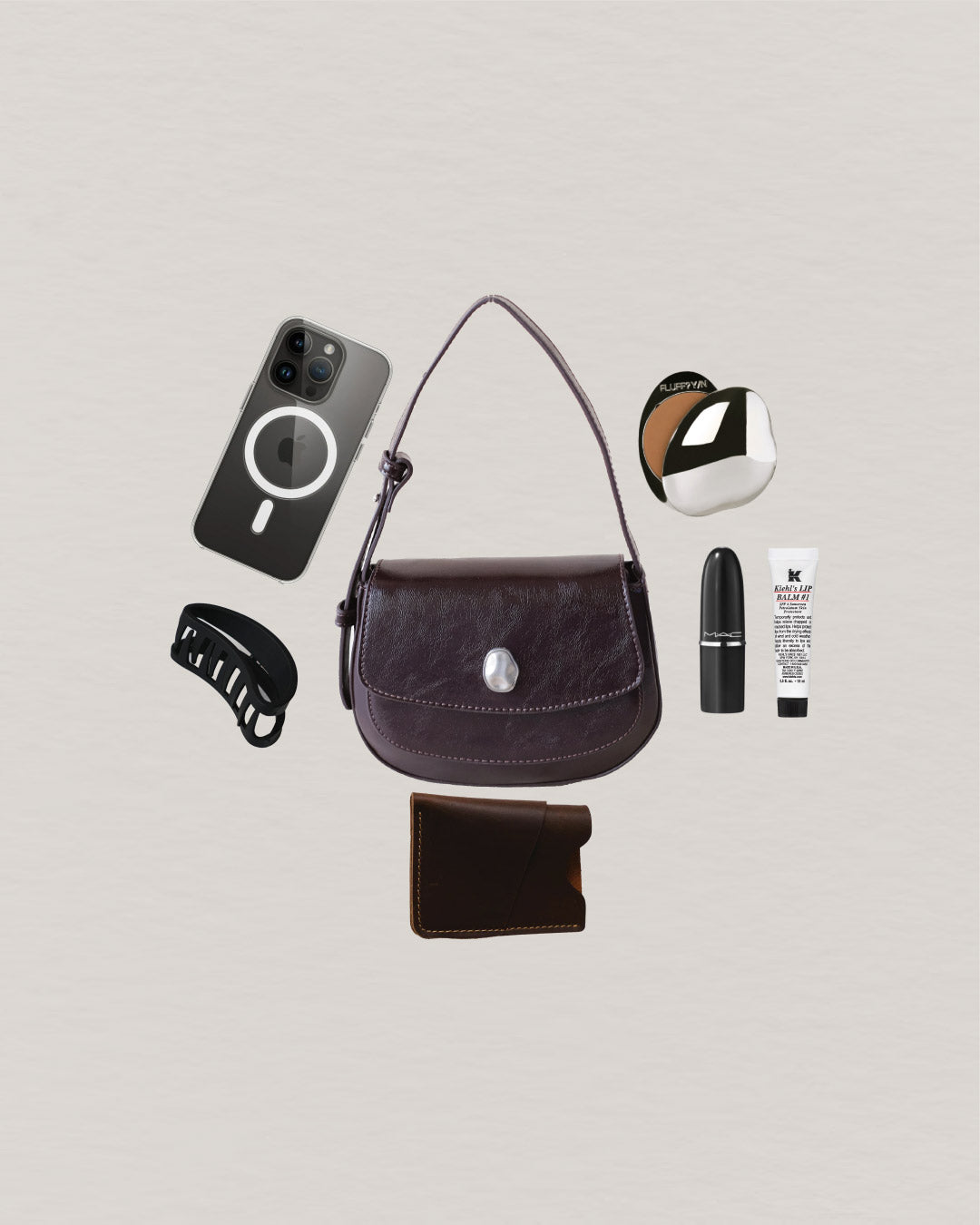 The Yuna Saddle Bag - Dark Coffee