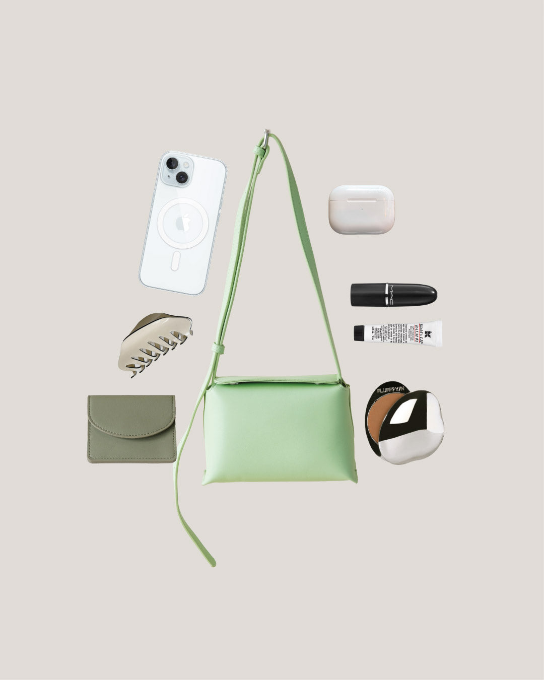 The Hana Box Bag - Light Green