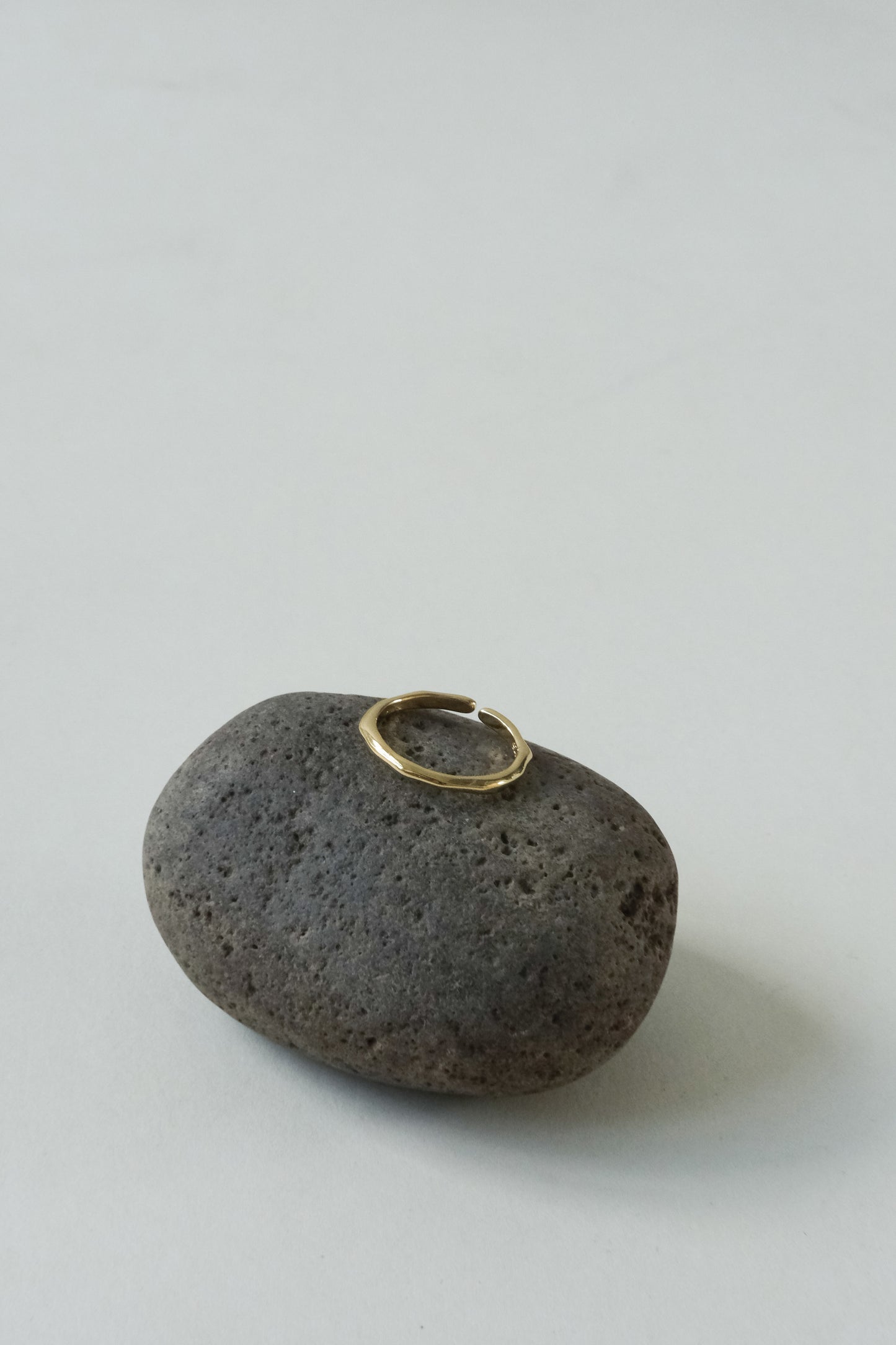 Simple ring in gold vermeil