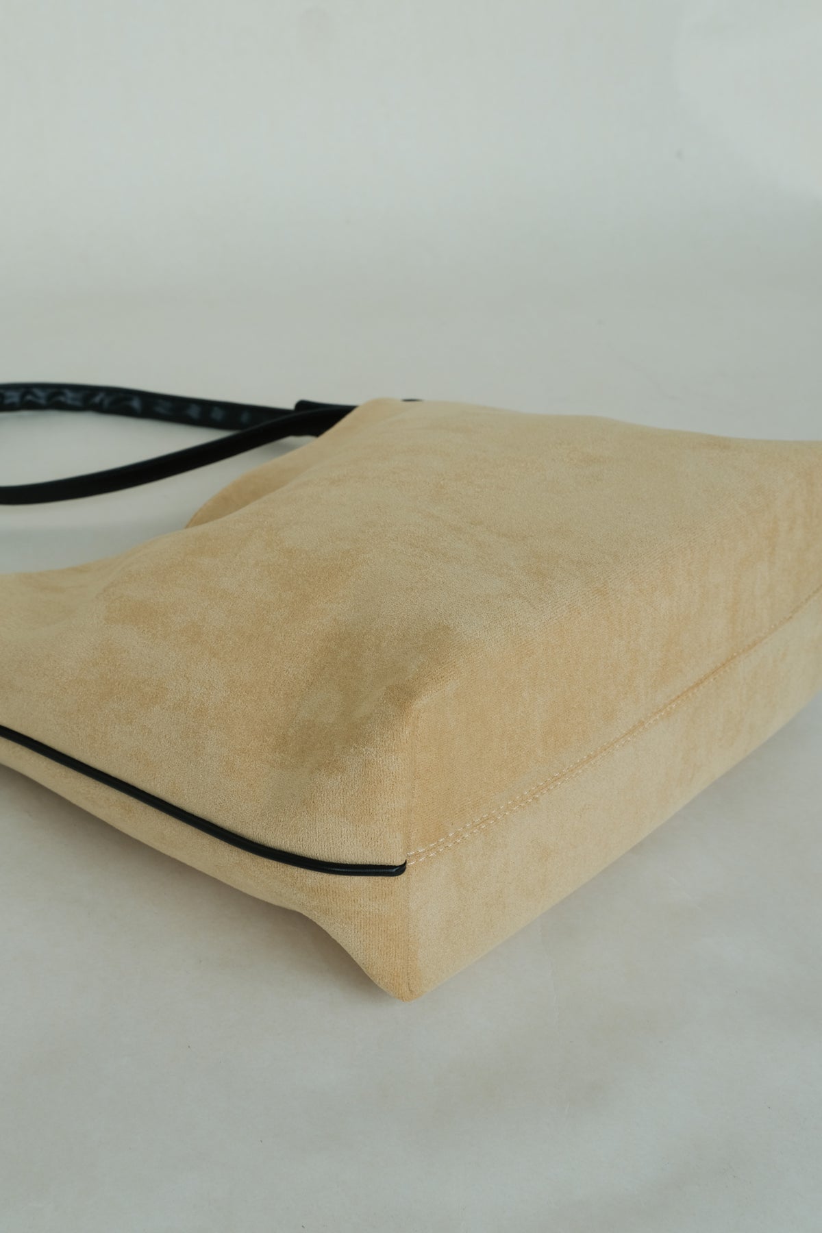 Suede Contrast Shoulder Tote