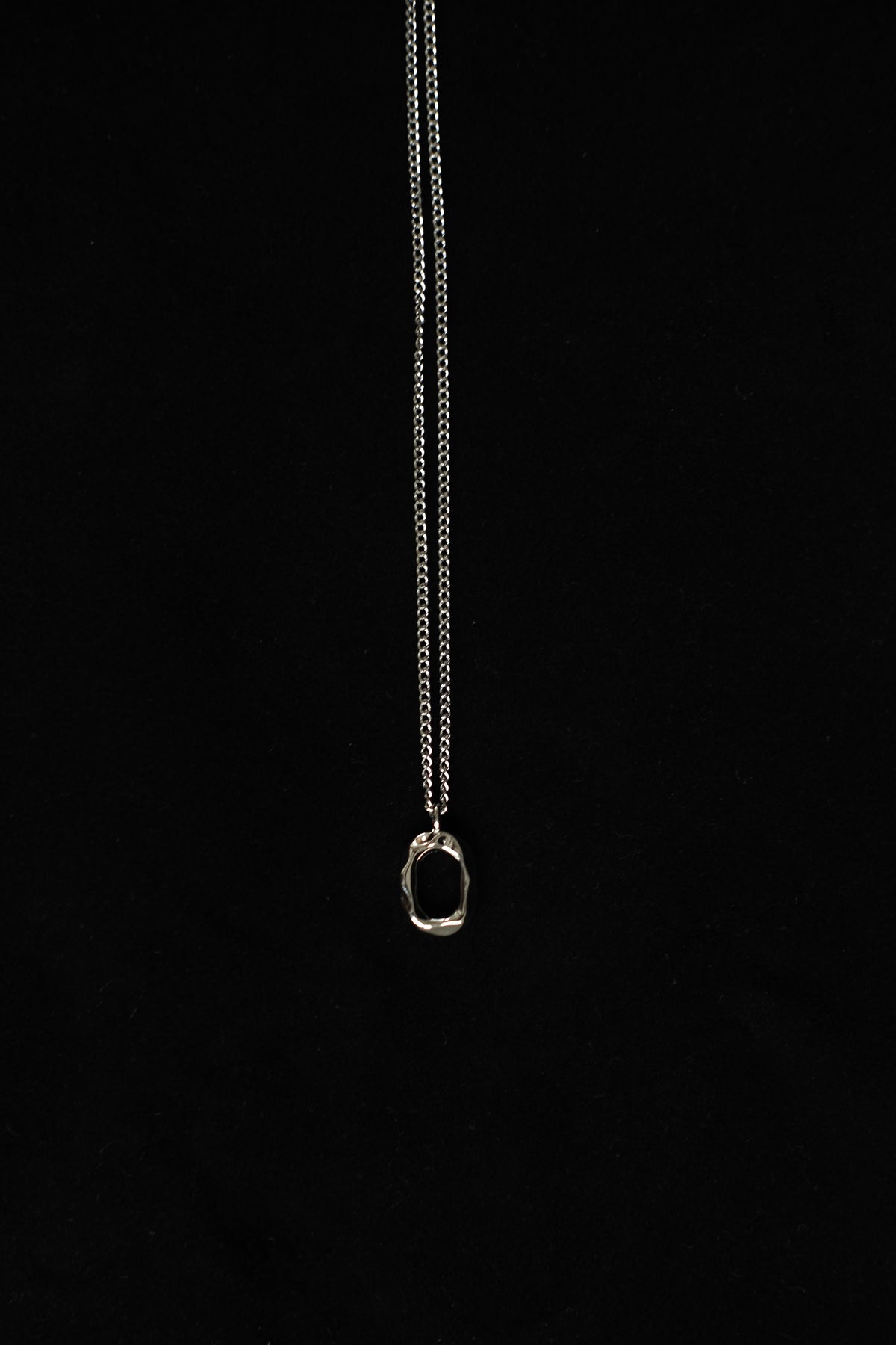 Oval Clavicle Chain Silver