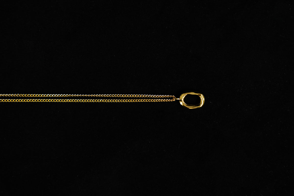 Oval Clavicle Chain Gold Vermeil