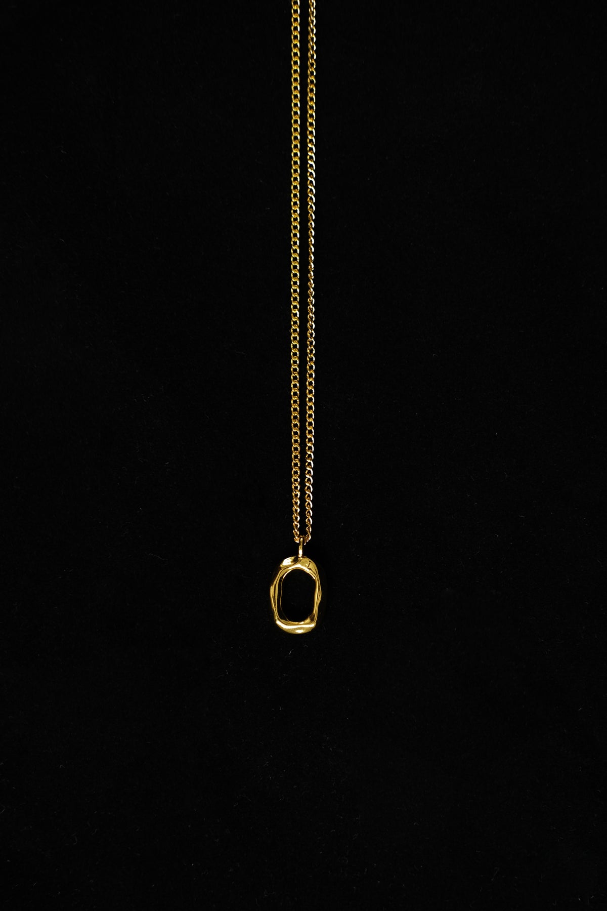 Oval Clavicle Chain Gold Vermeil