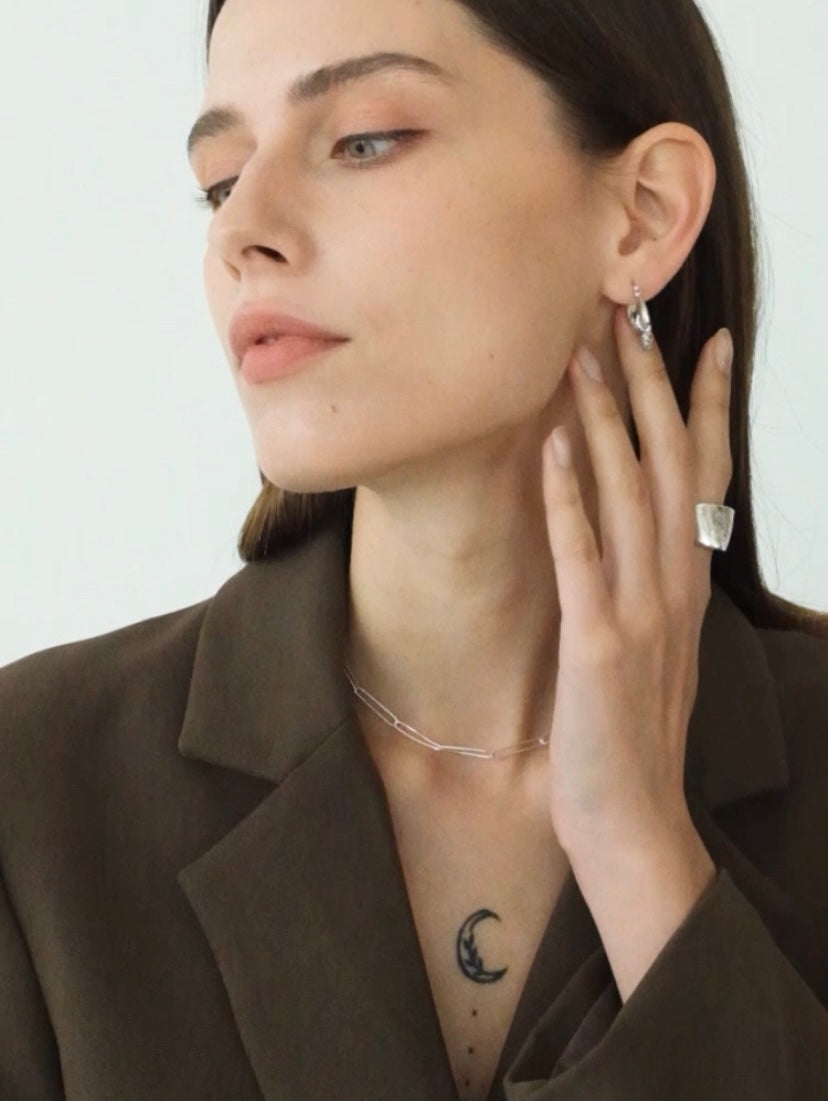 French Style Knotted Earrings in Gold Vermeil