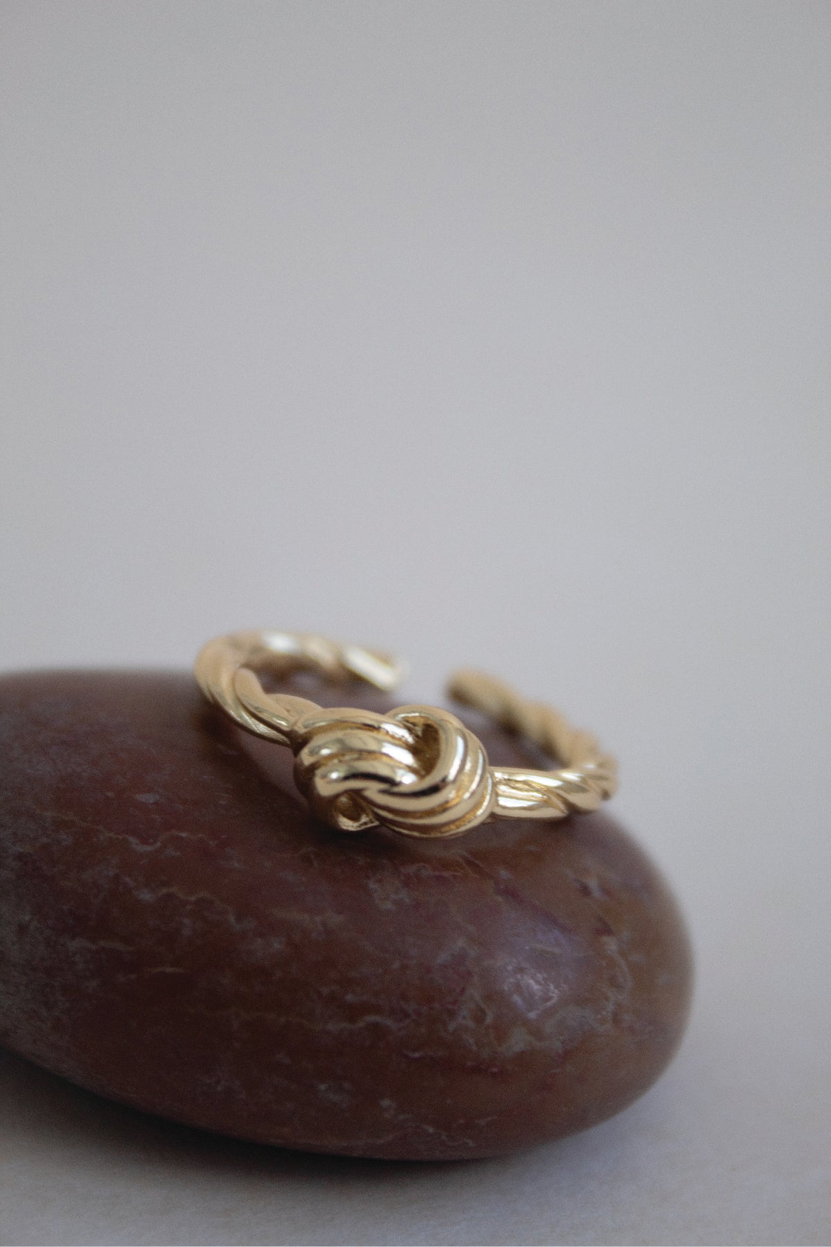 Knot Simple Ring in Gold Vermeil