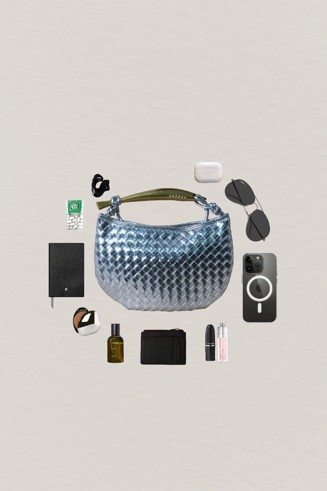 Artisan Classic Dumpling Bag - Silver