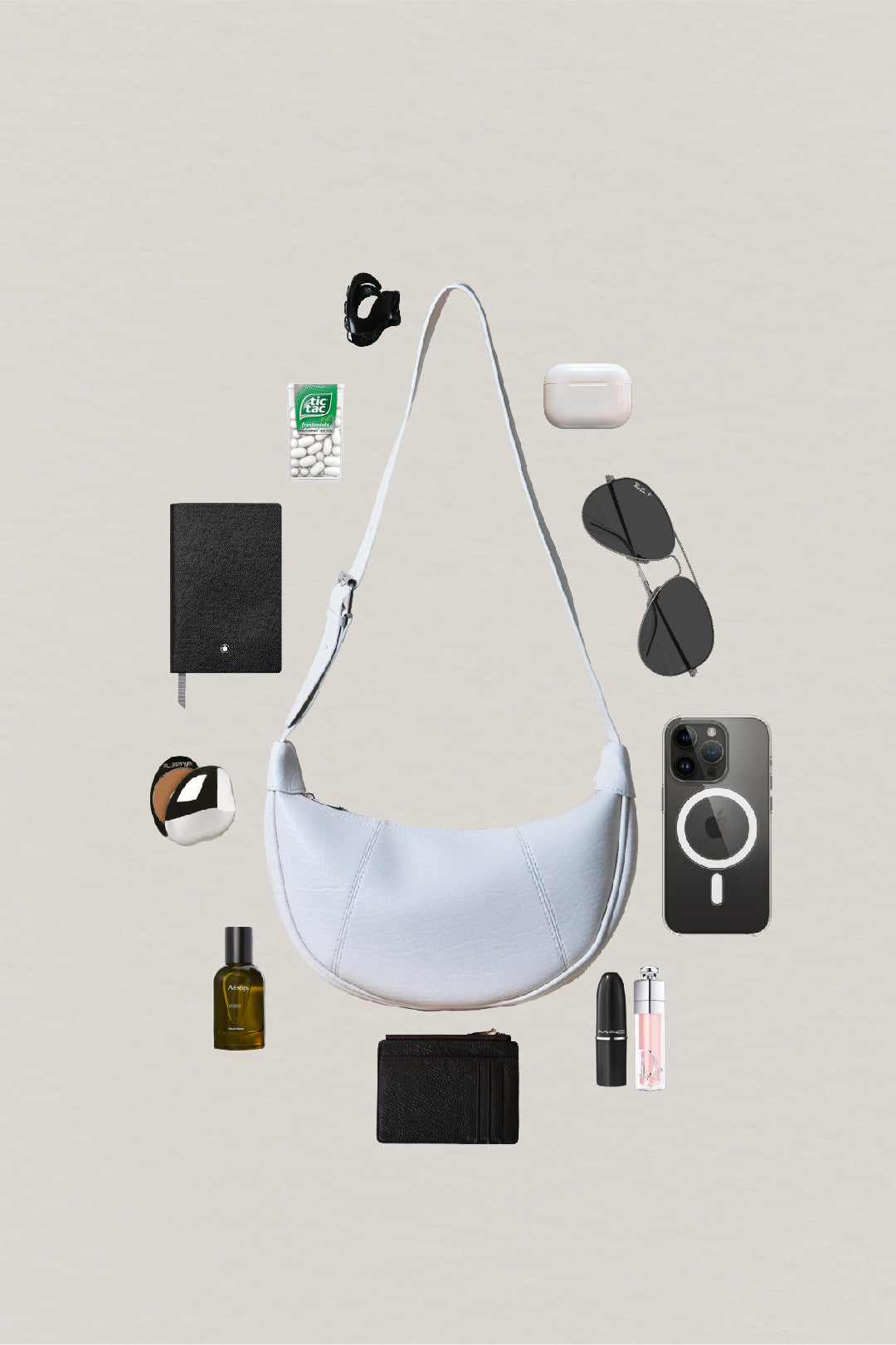 Everyday Soft Dumpling Bag - Cream White