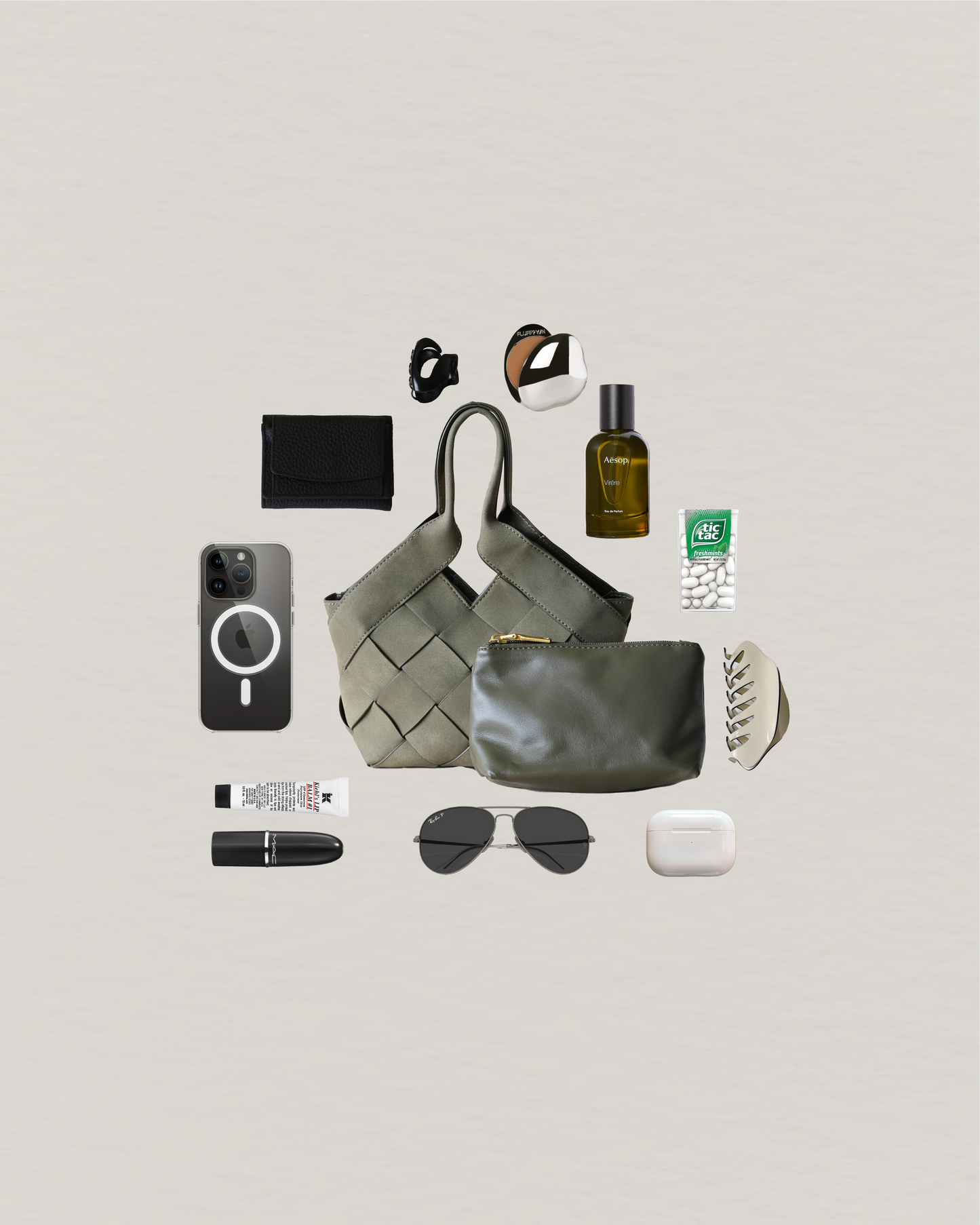 The Alora Tote - Olive Green