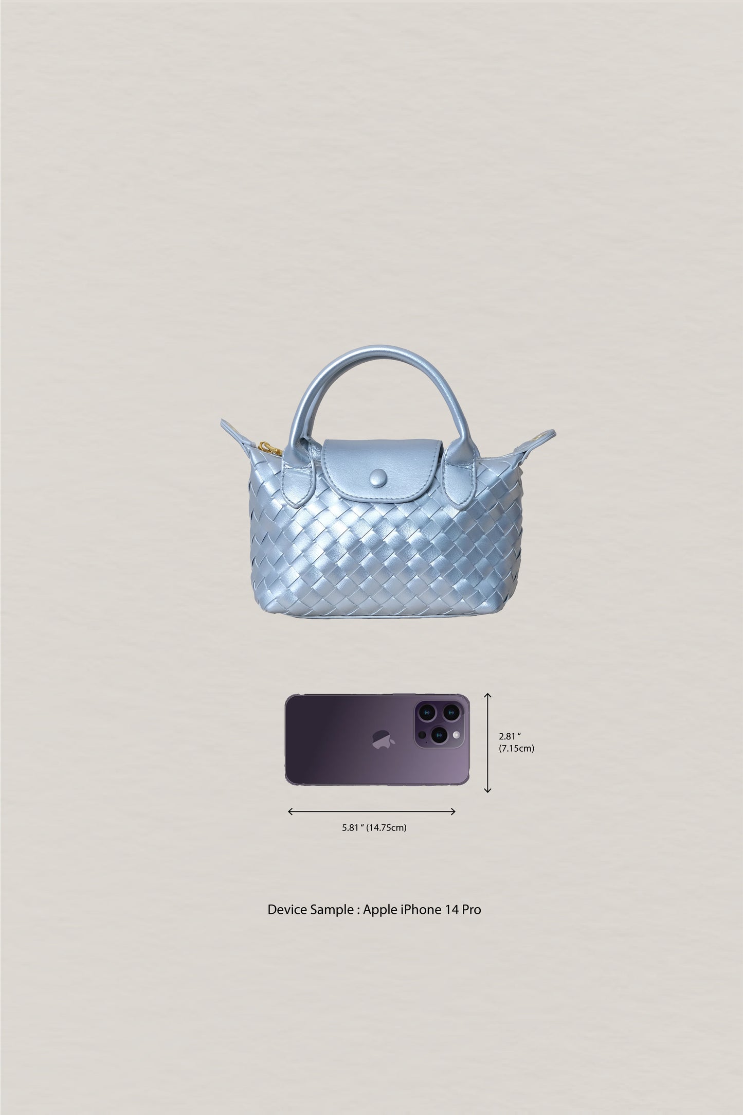 Artisan Véra Mini Carry Bag - Satin Silver