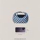 Artisan Aurelia Crescent Bag - Blue & White Gingham