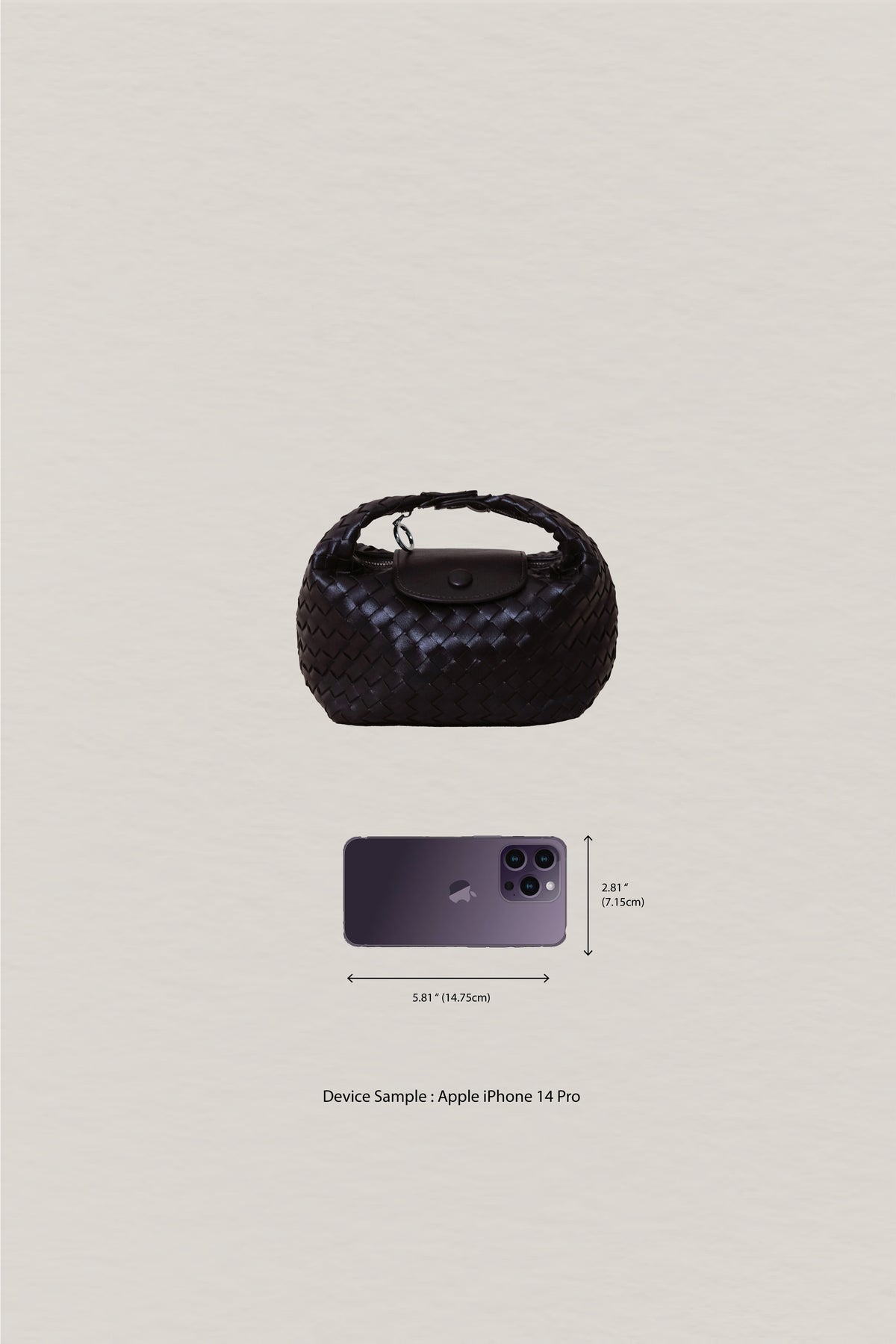 Artisan Aurelia Crescent Bag - Black Currant
