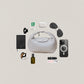 Artisan Aurelia Crescent Bag - White Sand