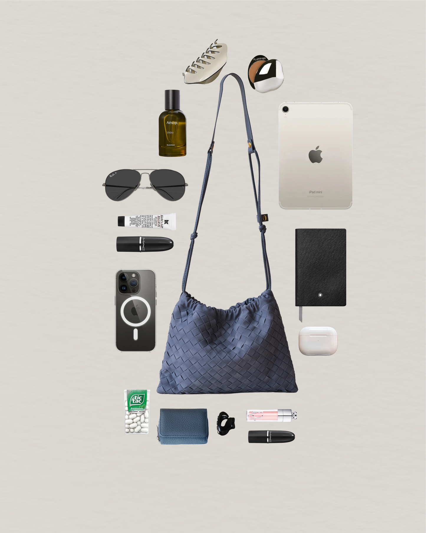 Artisan Cloud Satchel - Warm Grey