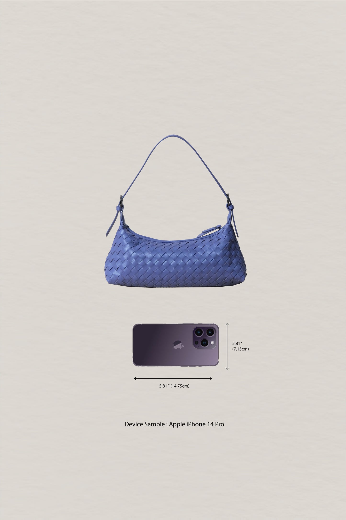 Maison Artisan Colette Baguette Bag - Lavender Purple
