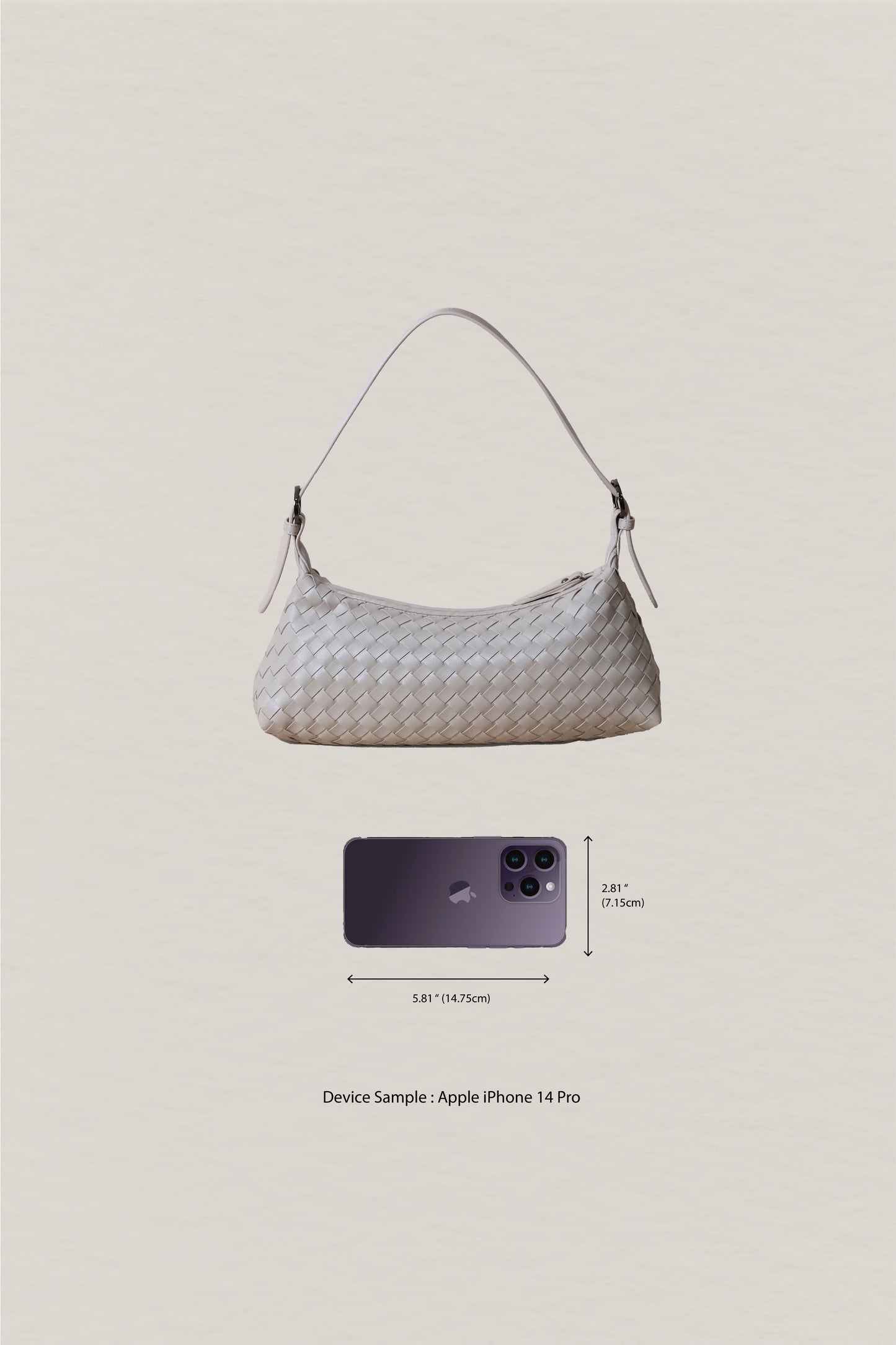Maison Artisan Colette Baguette Bag - White Sand
