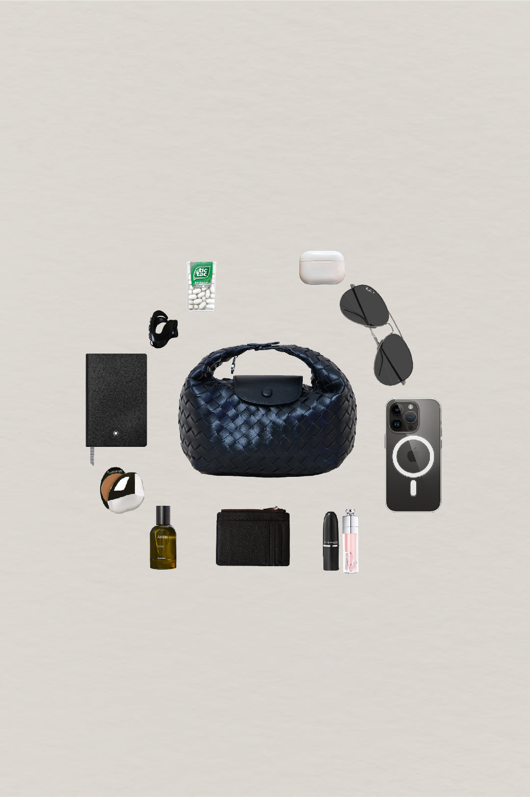 Artisan Aurelia Crescent Bag - Shinny Black