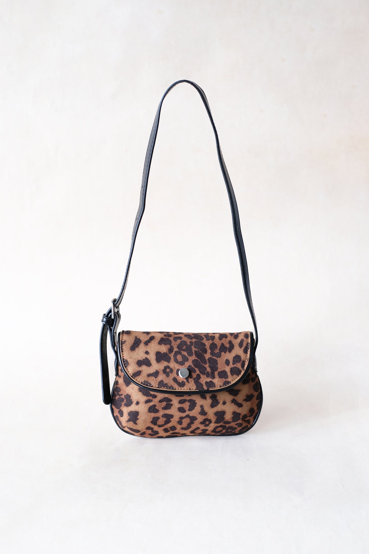 Classic Saddle Underarm Bag - Cocoa Leopard Print